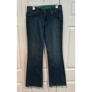 Jelessy Womens Dark Wash Blue Y2K Bootcut Jeans- Size 29